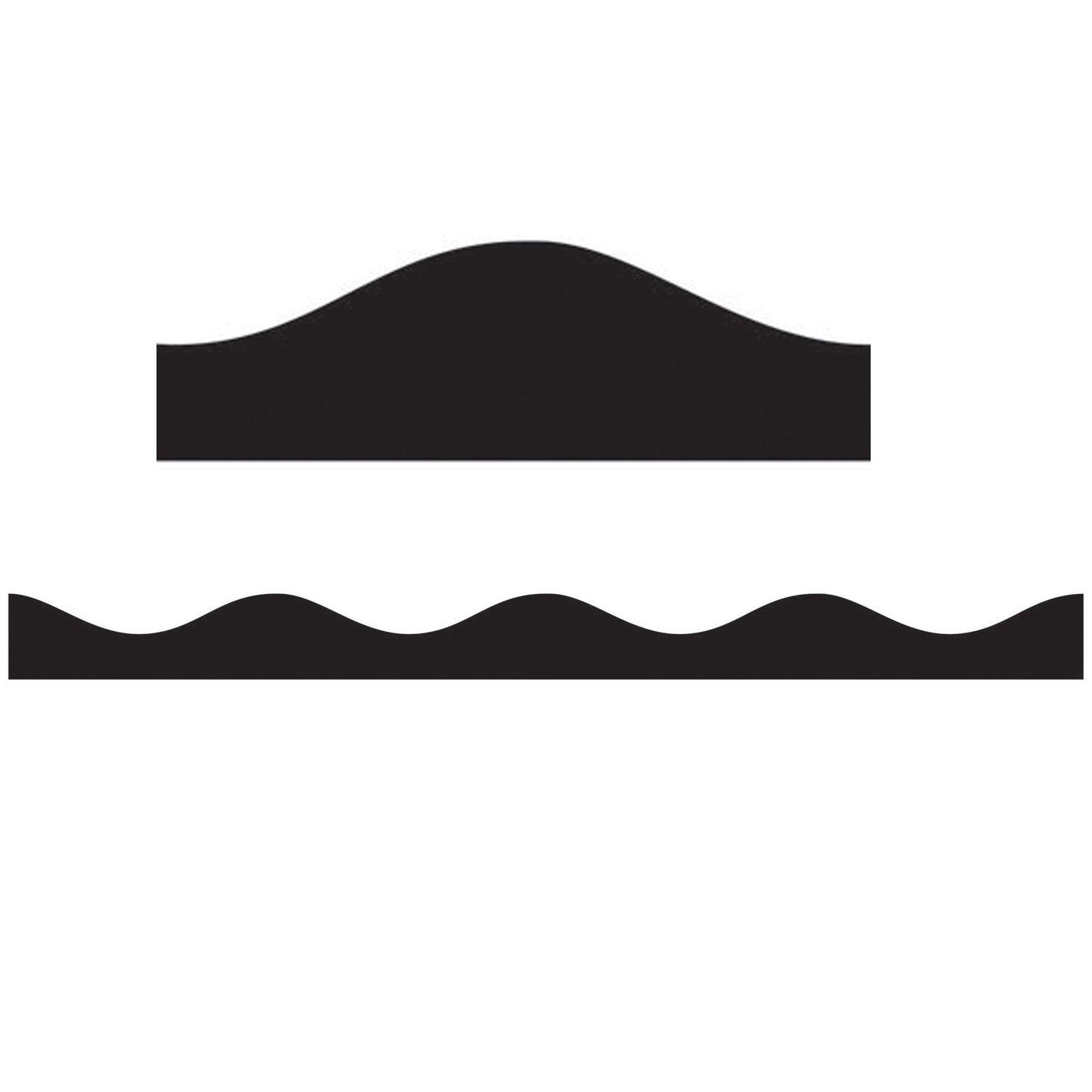 Magnetic Border, Black, 12 Feet Per Pack, 6 Packs - Loomini