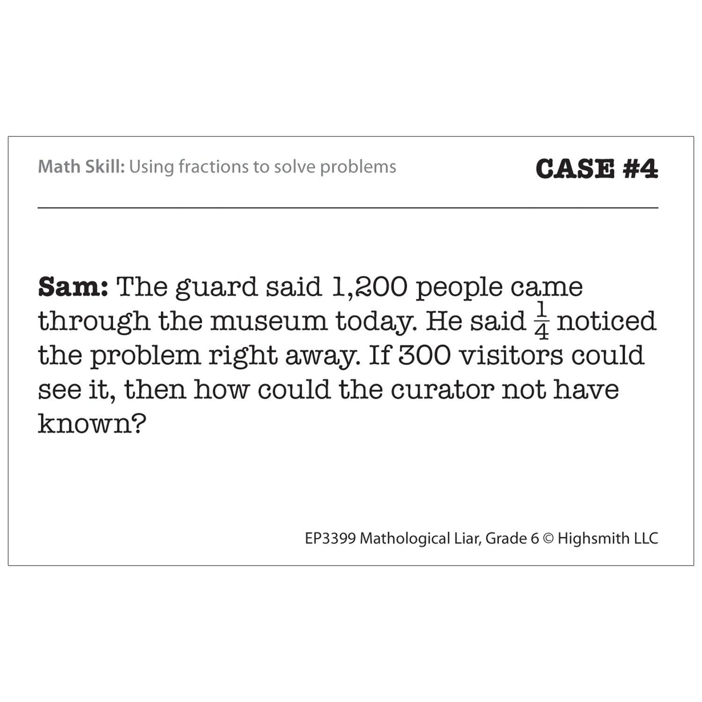 Mathological Liar, Grade 6 - Loomini