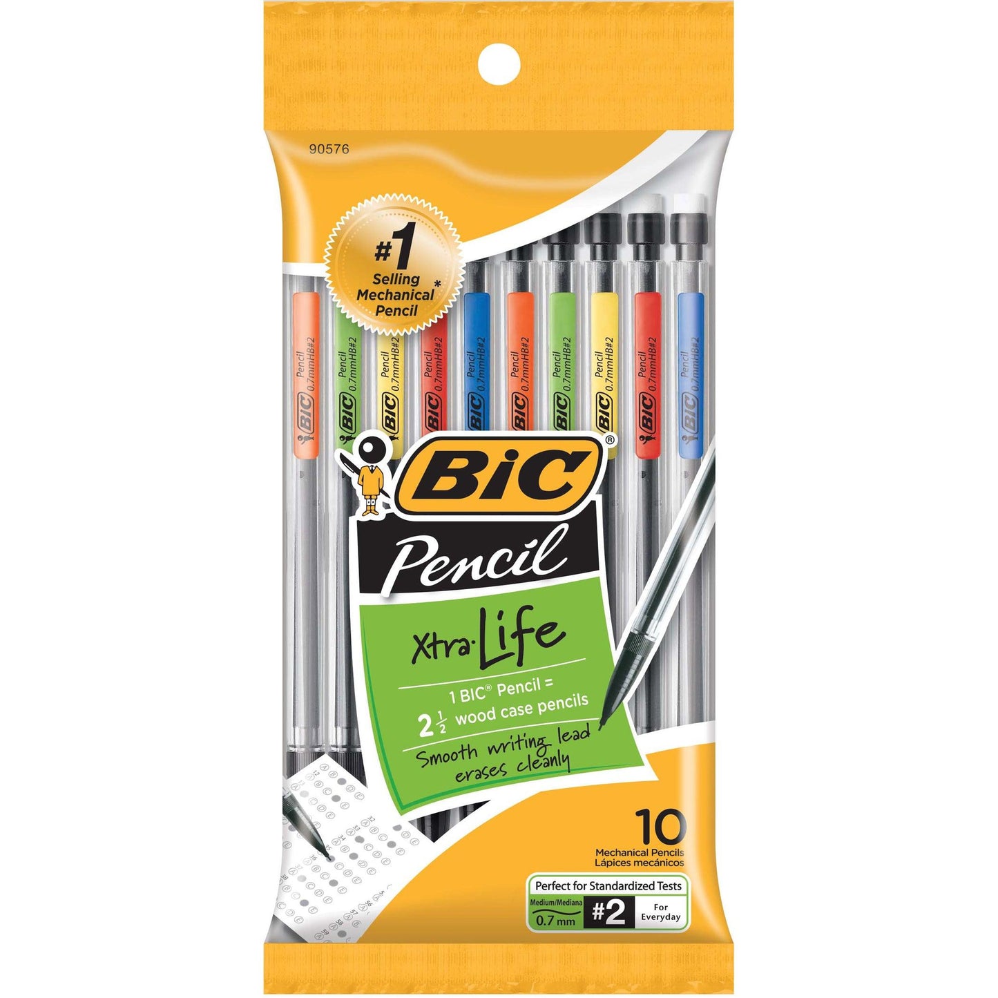 Mechanical Pencils, 0.7mm, 10 Per Pack, 3 Packs - Loomini