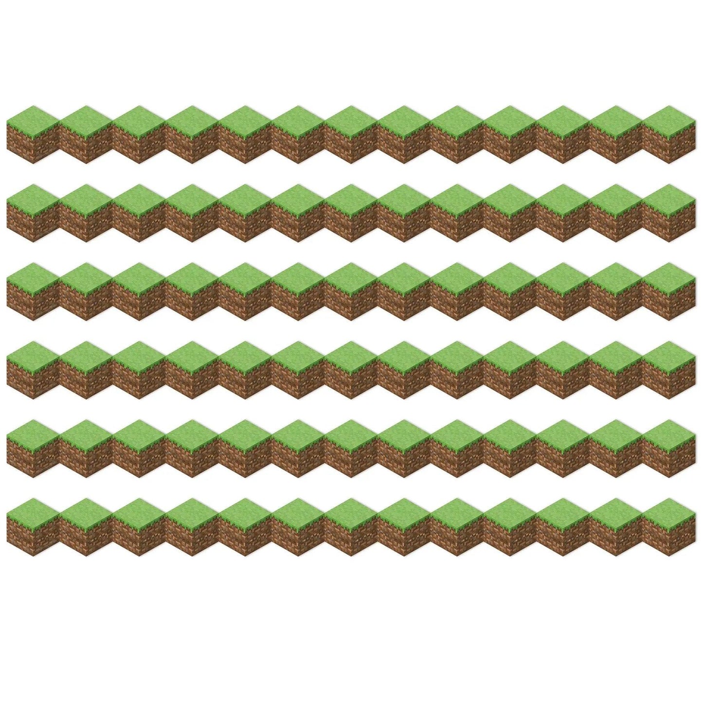 Minecraft Die-Cut Blocks Extra Wide Trim, 37 Feet Per Pack, 6 Packs Eureka®