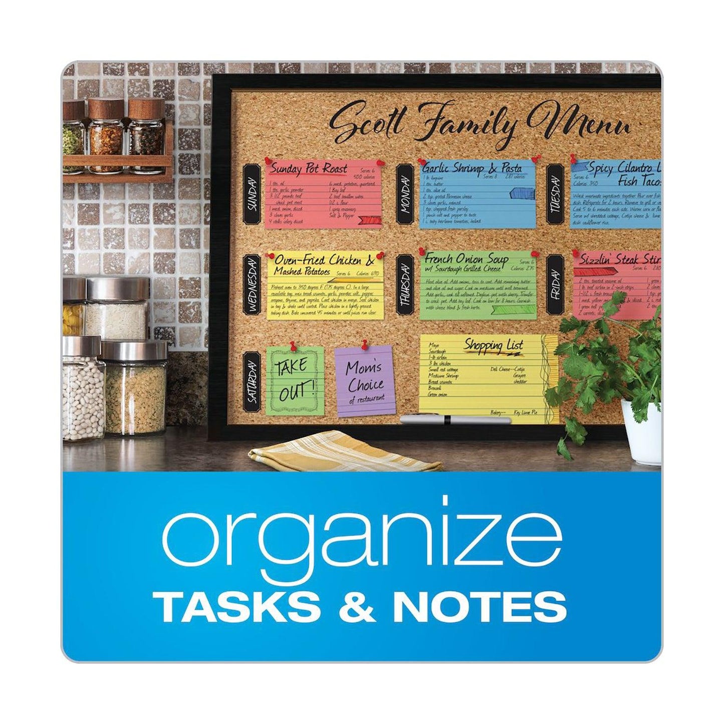 Mini Index Cards, 3" x 2.5", Ruled, Assorted Colors, 200 Per Pack, 6 Packs - Loomini