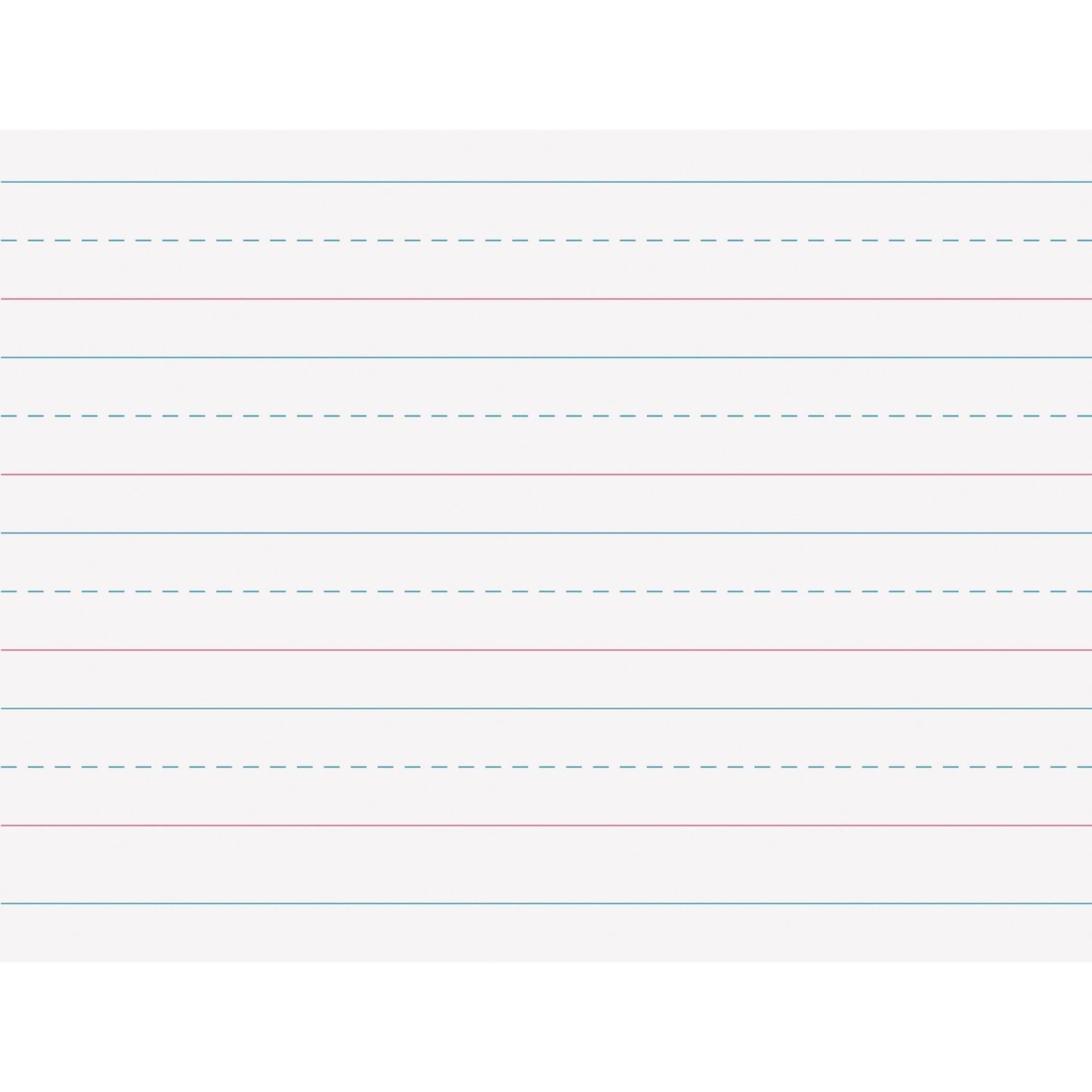 Multi-Program Handwriting Tablet, Zaner-Bloser, 1-1/8" x 9/16" x 9/16" Ruled Long, 10-1/2" x 8", 40 Sheets, Pack of 12 - Loomini