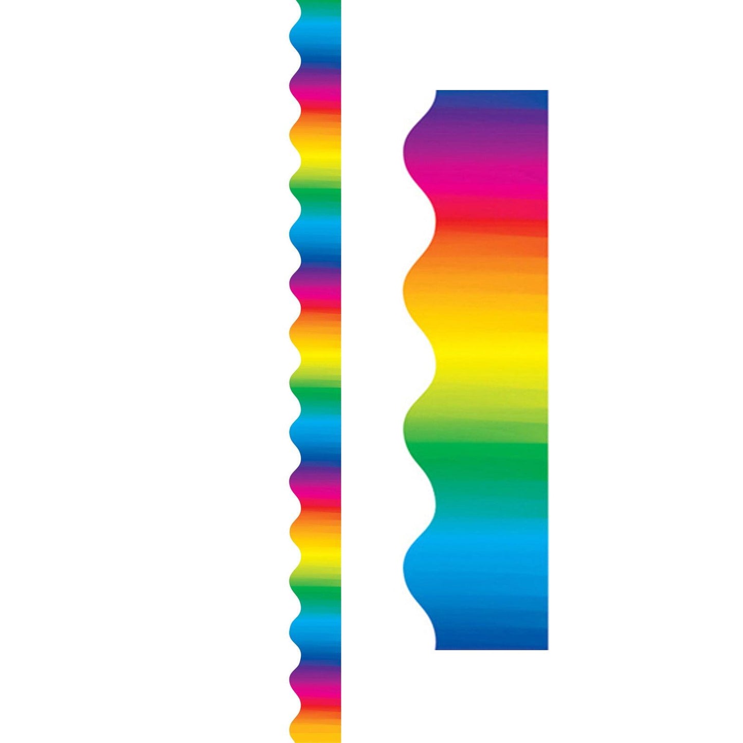 Multicolor Scalloped Border Trim, 35 Feet Per Pack, 6 Packs - Loomini