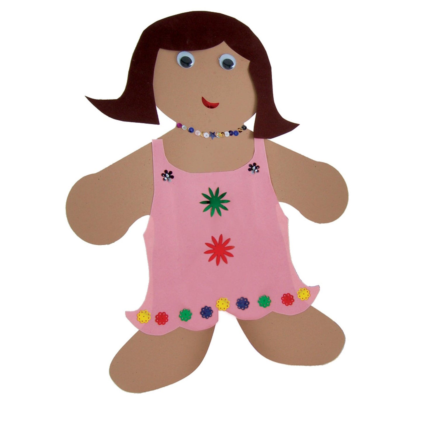 Multicultural Colors People Shape Card Stock Cut-Outs, 16" Me Kid, Pack of 24 - Loomini