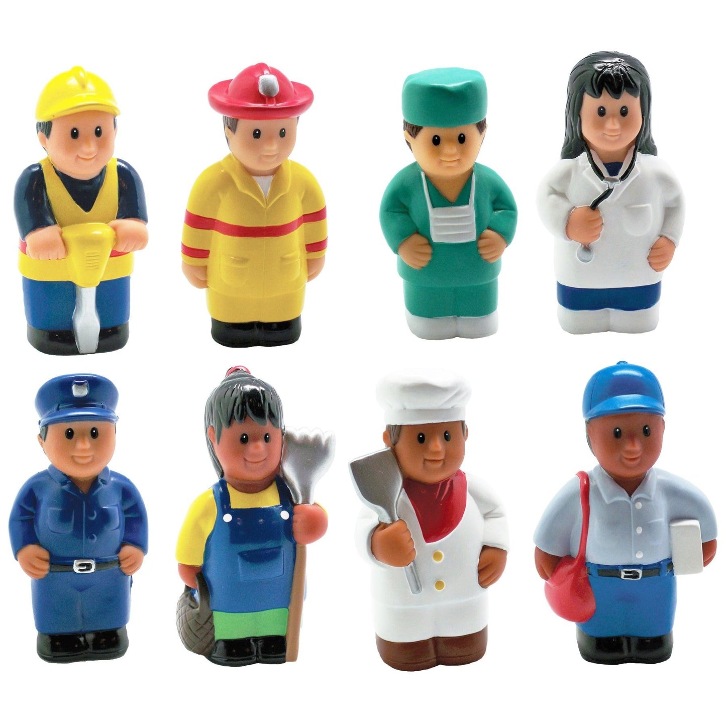Multicultural Community Helper Figures, Set of 8 - Loomini