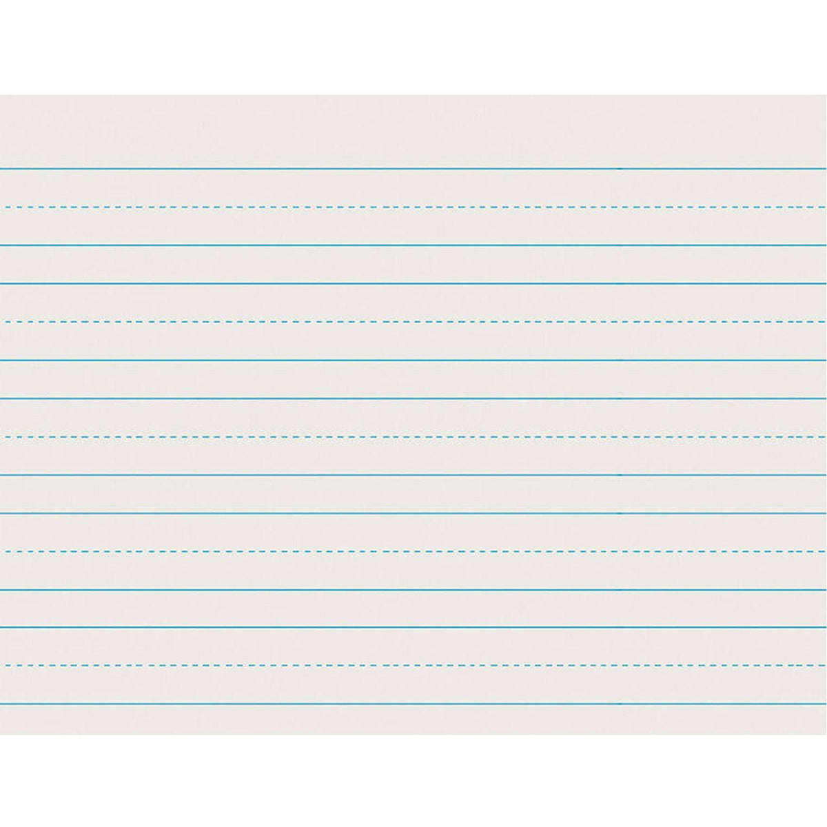 Newsprint Handwriting Paper, Skip-A-Line, Grade 1, 1" x 1/2" x 1/2" Ruled Long, 11" x 8-1/2", 500 Sheets Per Pack, 5 Packs - Loomini