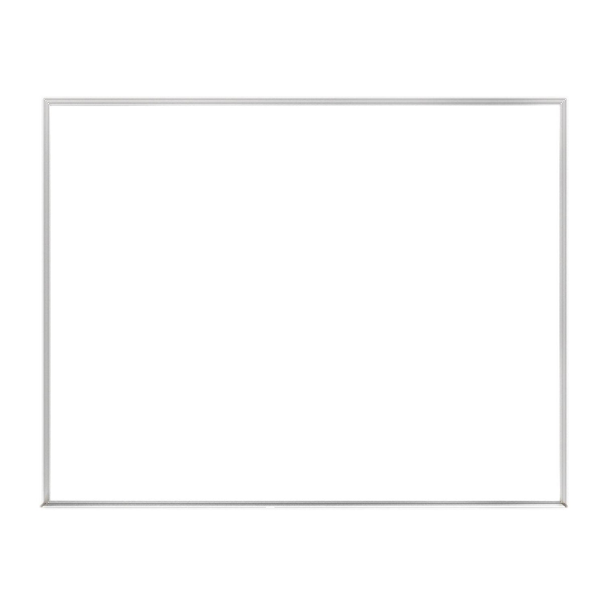 Non-Magnetic Whiteboard with Aluminum Frame, 2'H x 3'W - Loomini