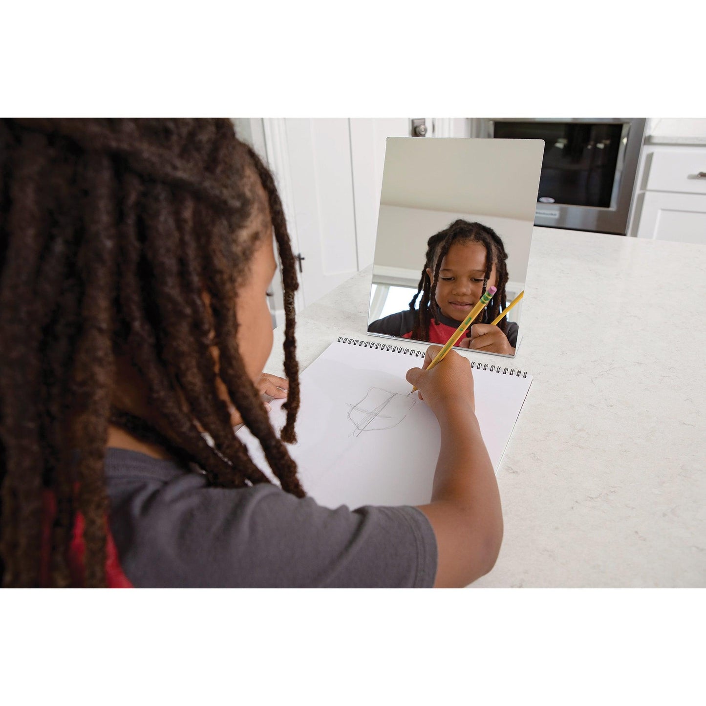 One-Sided Self-Portrait Mirror, 8-1/2" x 11", Pack of 2 - Loomini