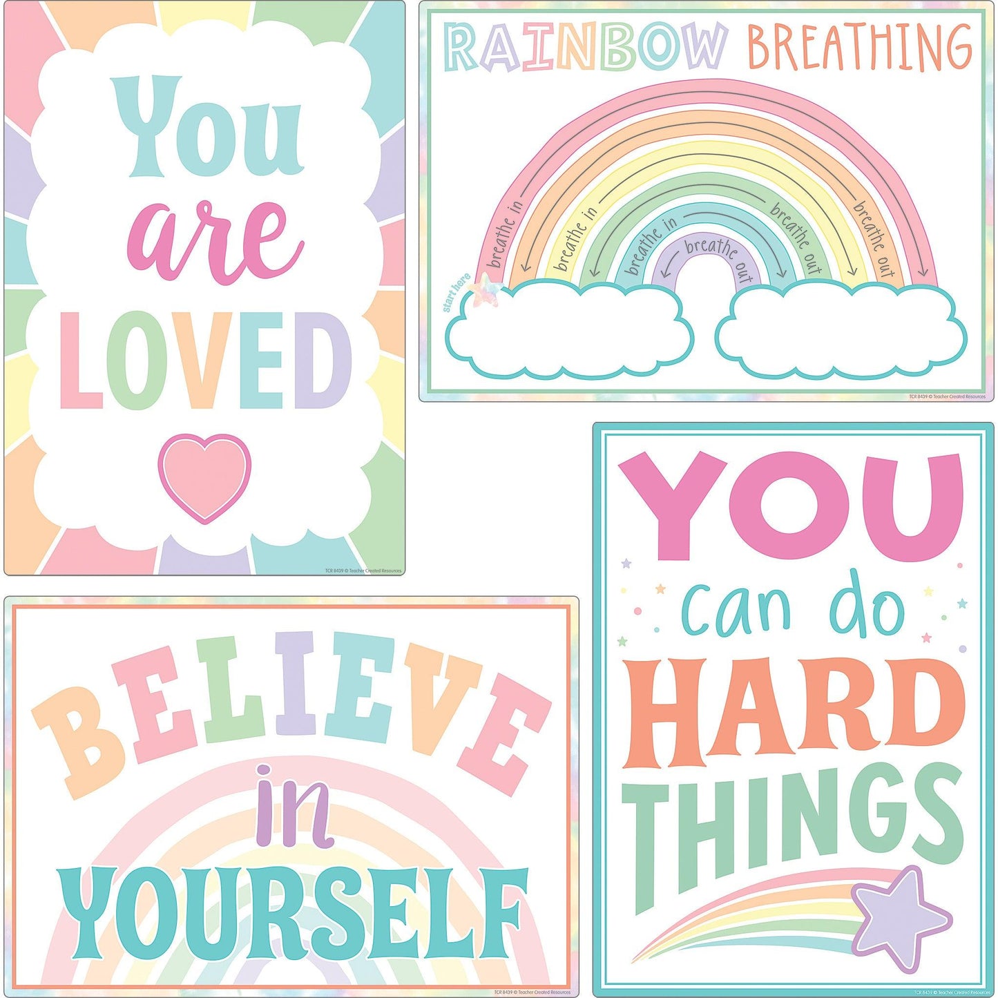 Pastel Pop Calming Strategies Small Poster 12-Pack - Loomini