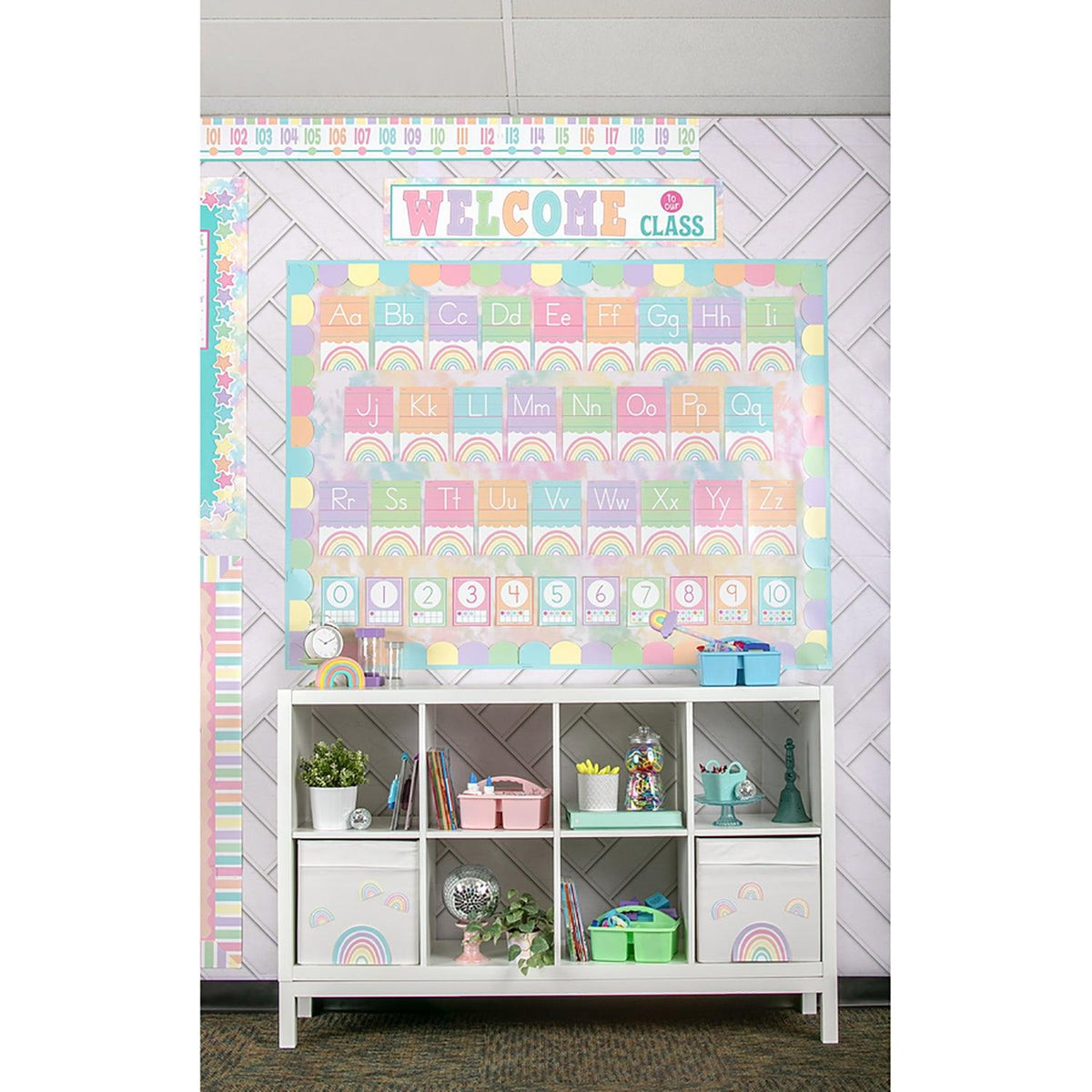 Pastel Pop Rainbows Mini Accents, 36 Per Pack, 6 Packs - Loomini