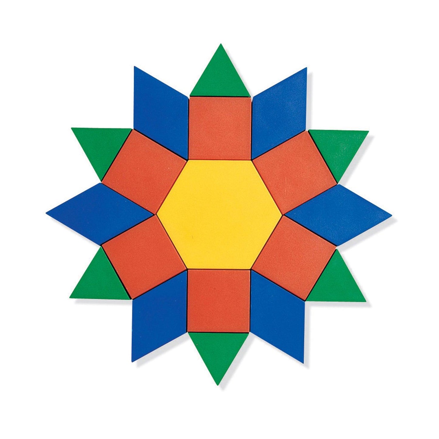 Pattern Blocks Wooden, 1cm, 250 Per Pack - Loomini