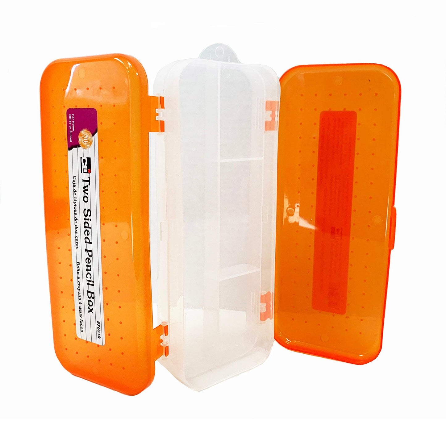 Pencil Box, Double Sided, Assorted Colors, Pack of 24 - Loomini