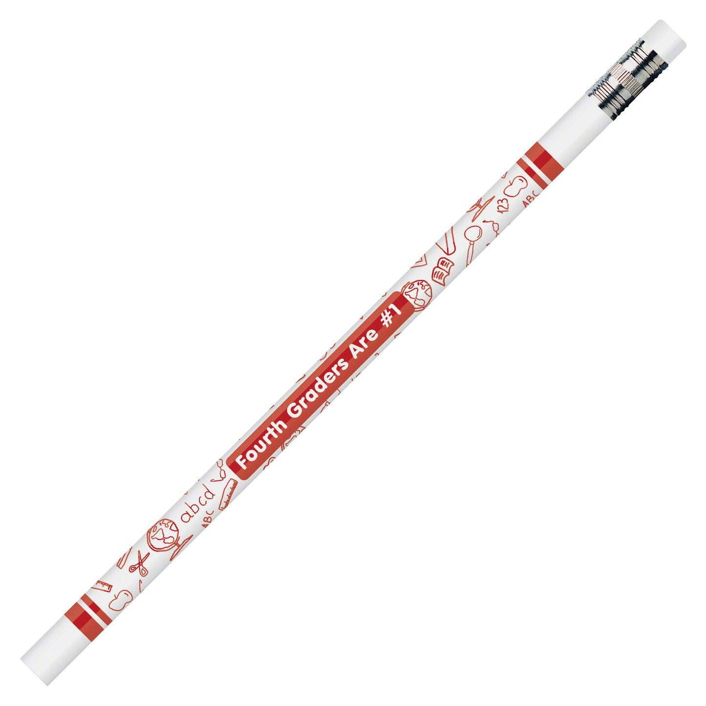 Pencils 4th Graders Are #1, 12 Per Pack, 12 Packs - Loomini
