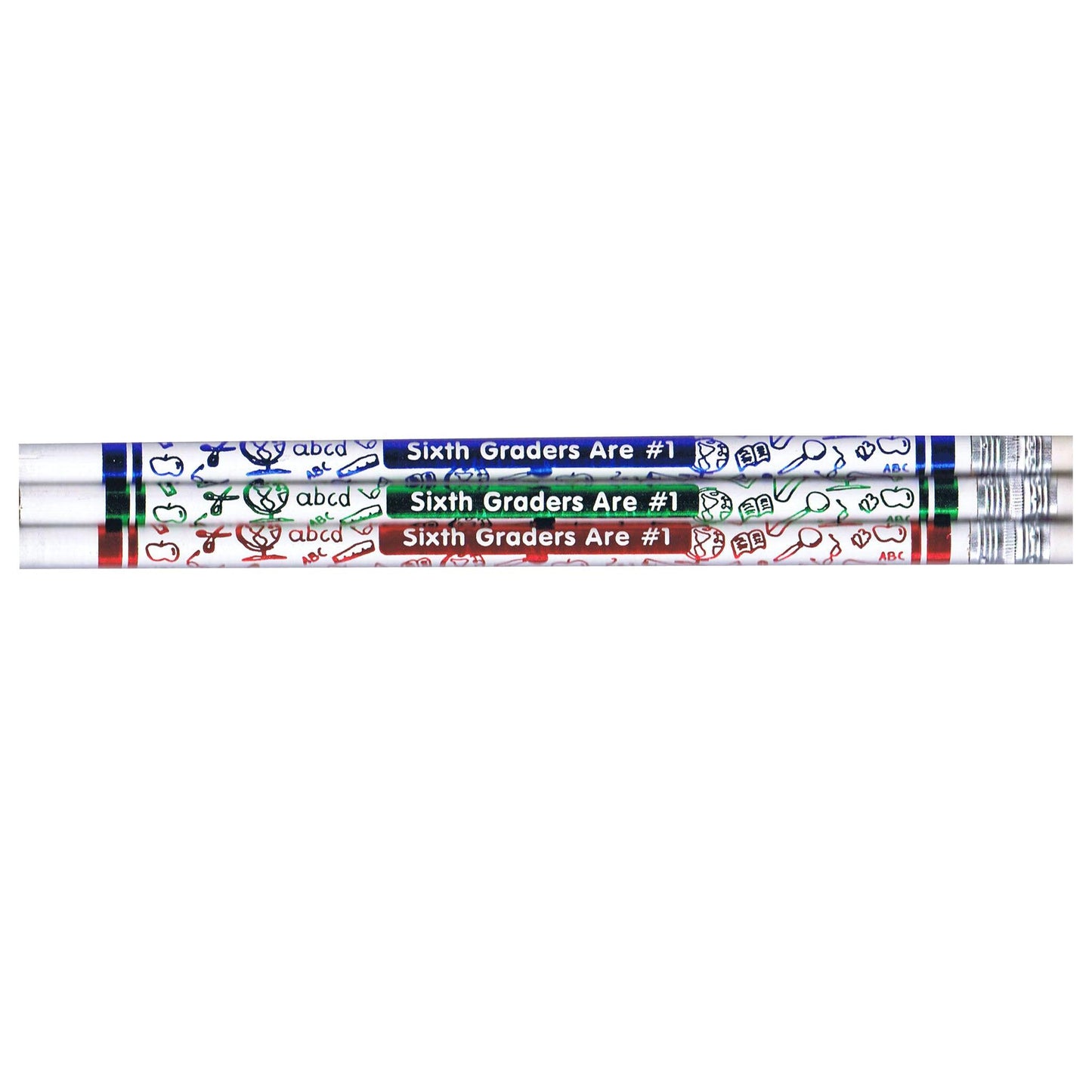 Pencils 6th Graders Are #1, 12 Per Pack, 12 Packs - Loomini