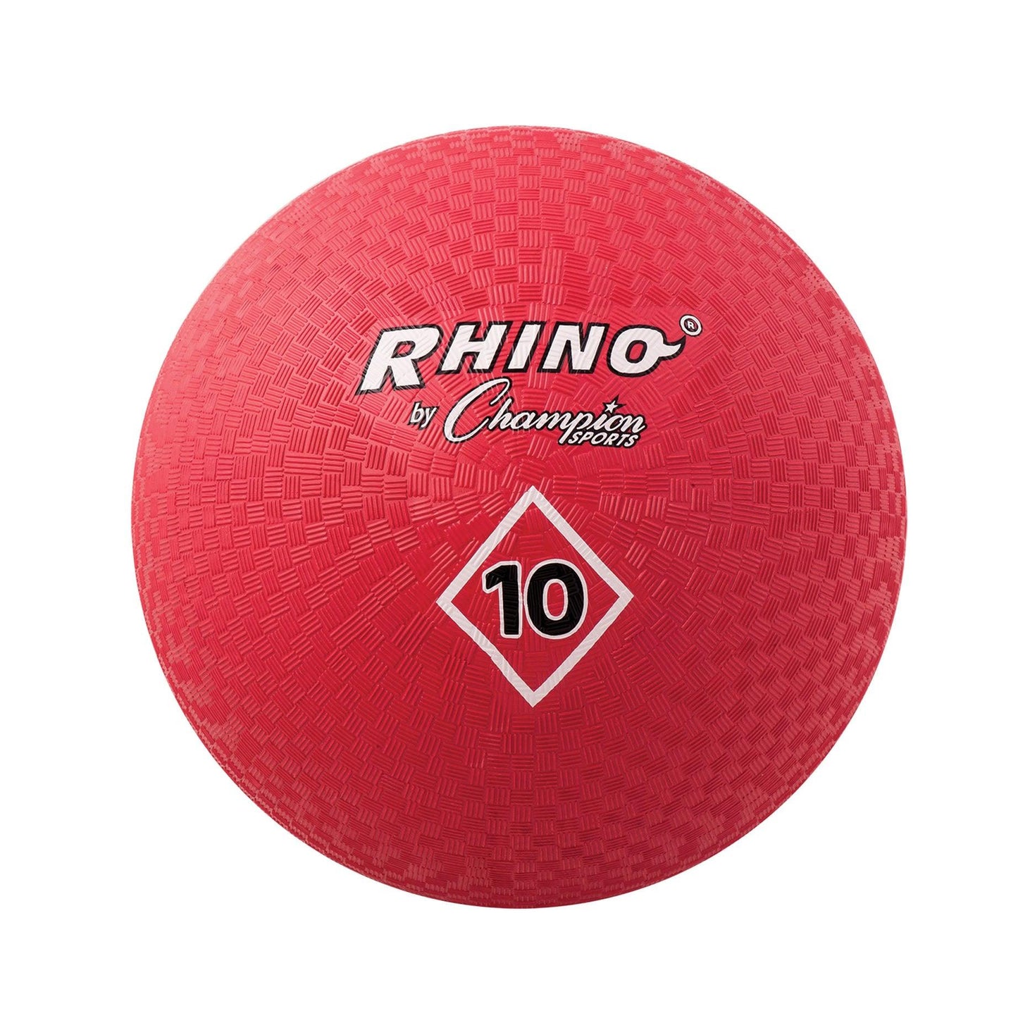 Playground Ball, 10", Red, Pack of 2 - Loomini