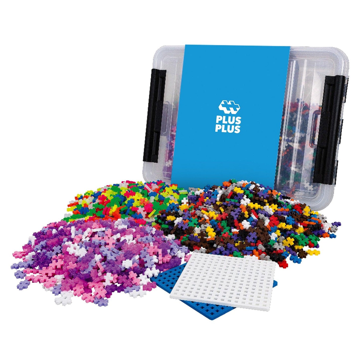 Plus-Plus® 2400-Piece Tub with 2 Baseplates - Loomini