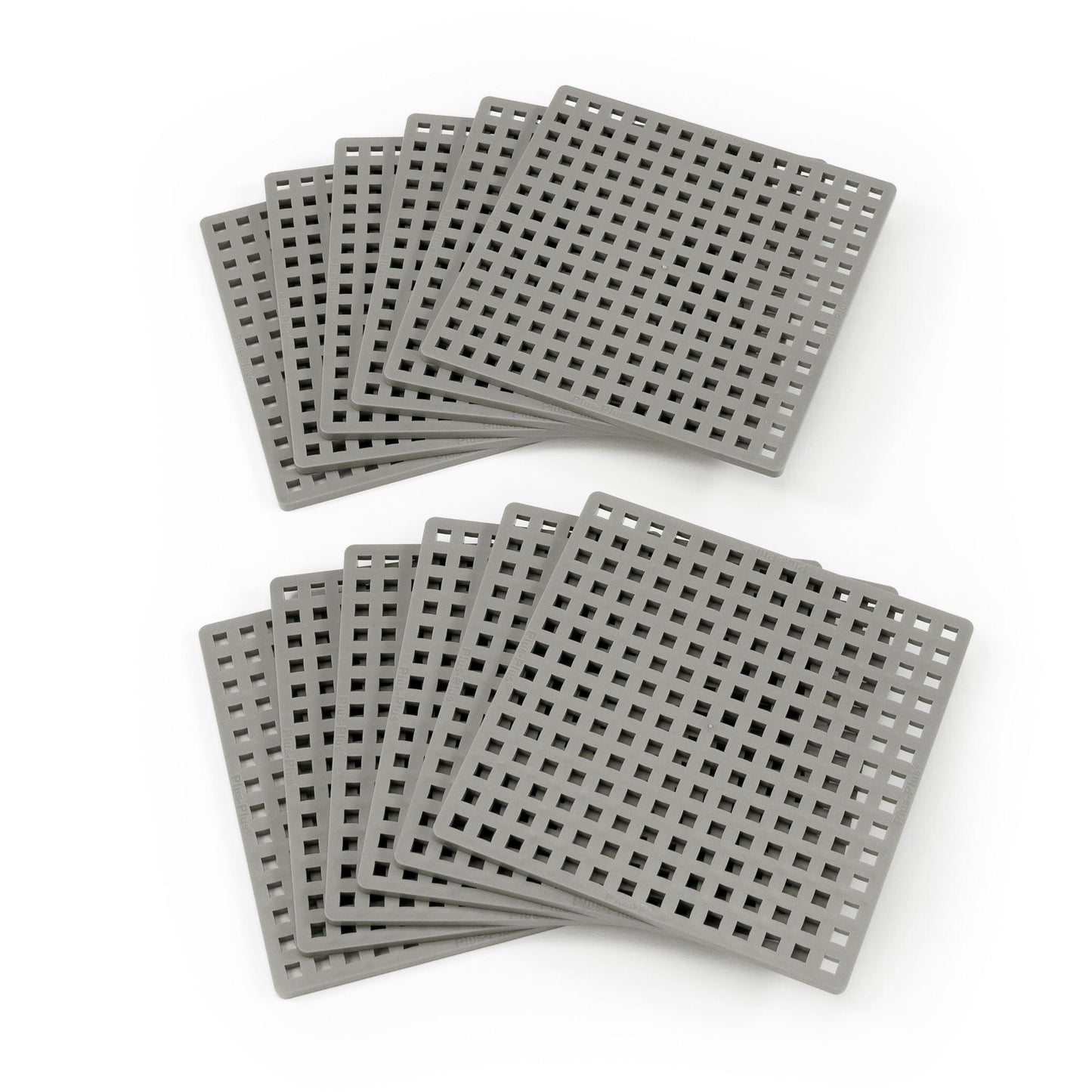 Plus-Plus® Baseplates, Classroom Pack, Gray, Set of 12 - Loomini