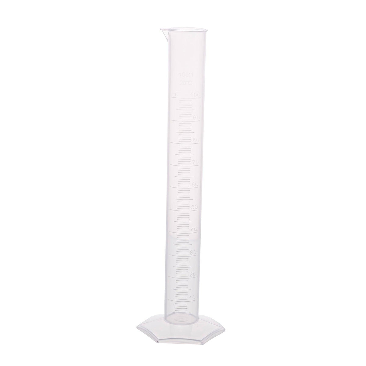 Polypropylene Measuring Cylinder, Hexagonal Base, 1000ml, Pack of 3 - Loomini