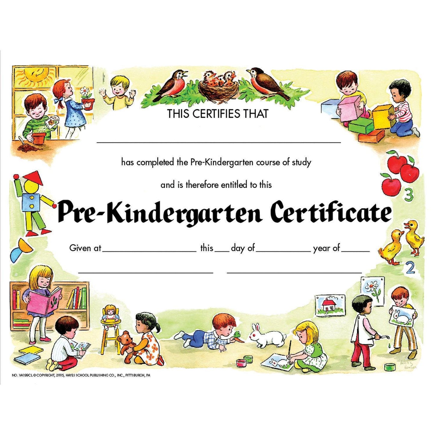 Pre-Kindergarten Certificate, 30 Per Pack, 6 Packs - Loomini
