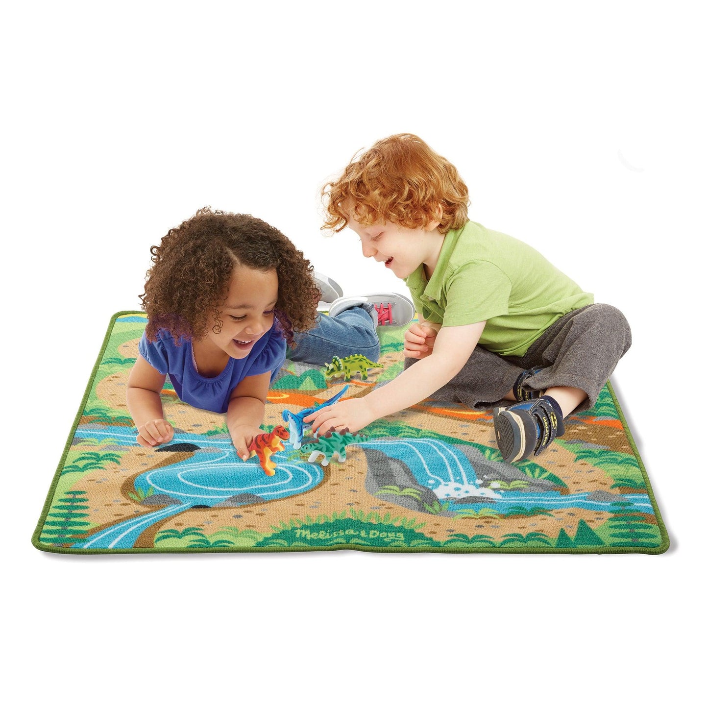 Prehistoric Playground Dinosaur Rug - Loomini