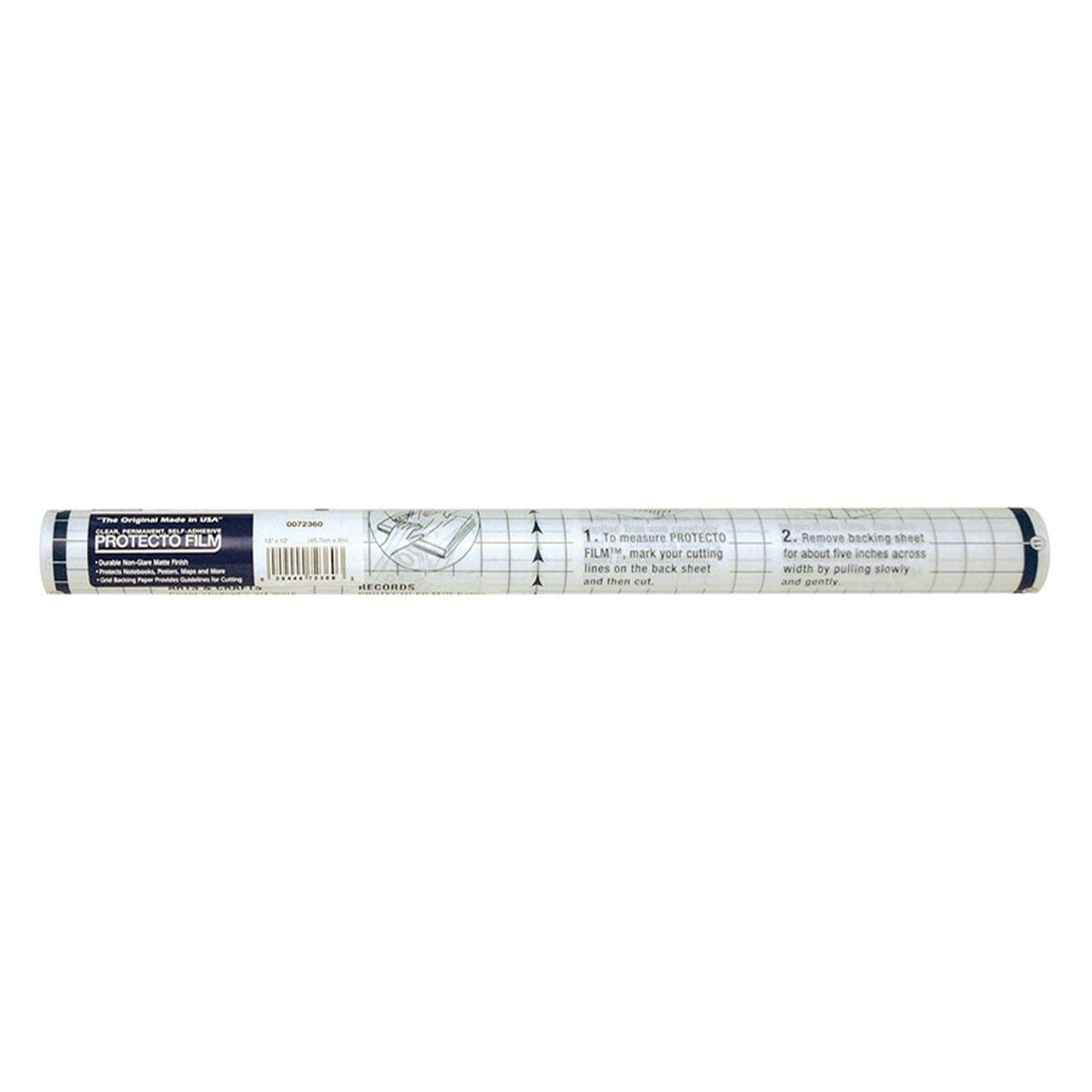 Protecto Film™, Clear, Non-Glare Plastic, 18" x 10', 3 Rolls - Loomini