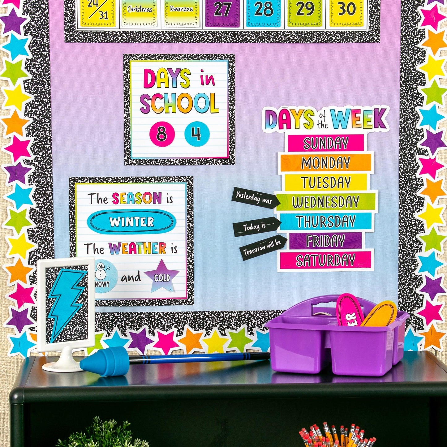 Purple Plastic Storage Caddy, Pack of 6 - Loomini