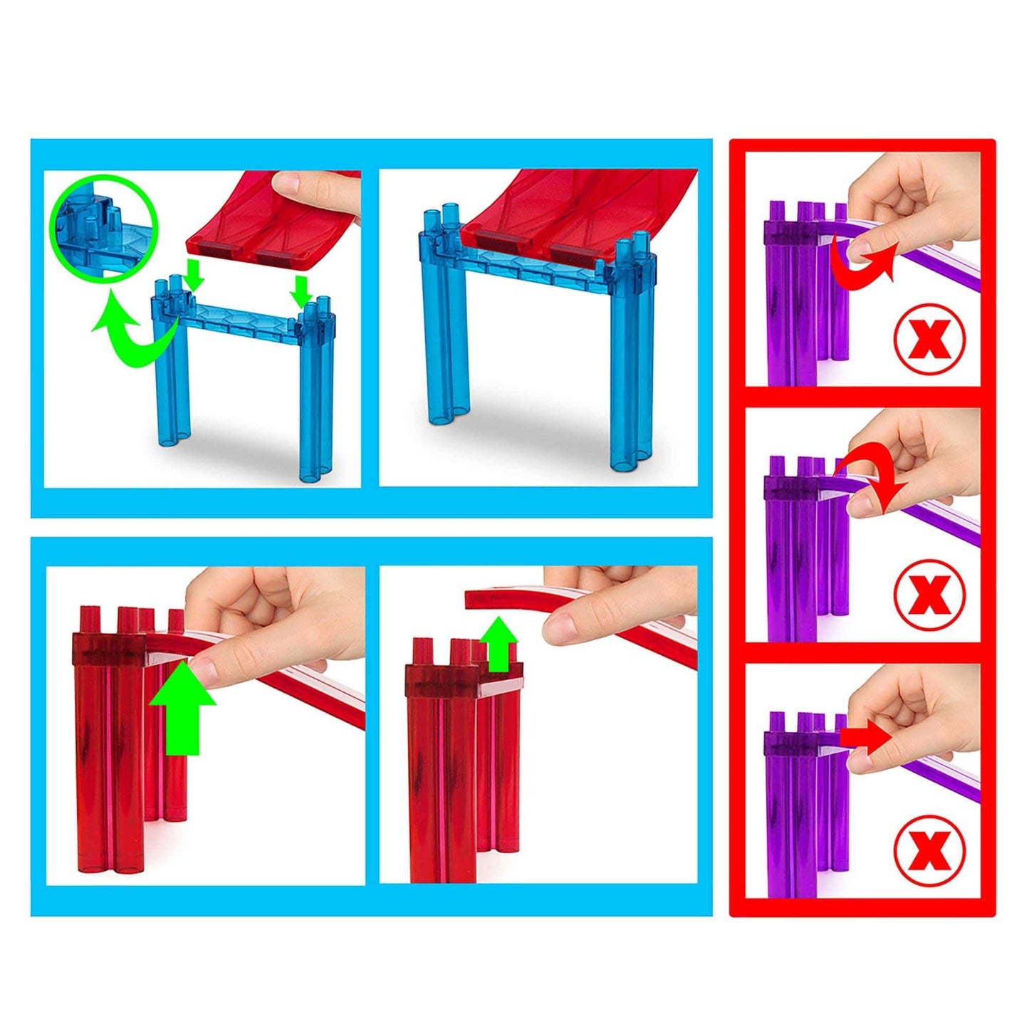 Race Track Building Blocks, 30-Piece Set - Loomini