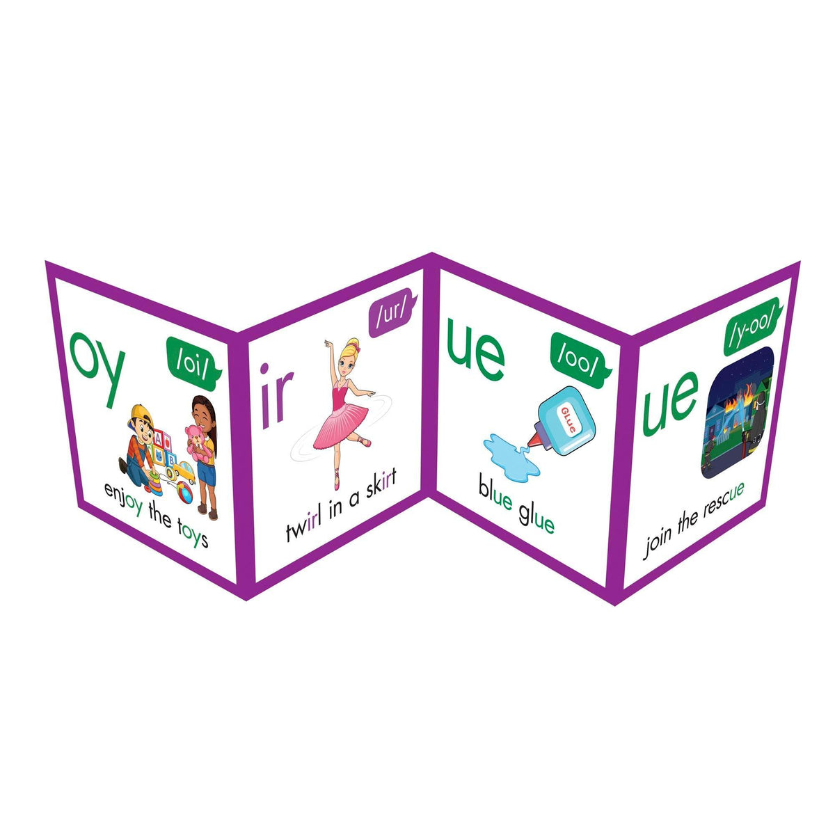 Rainbow Phonics Phoneme Poster - Loomini
