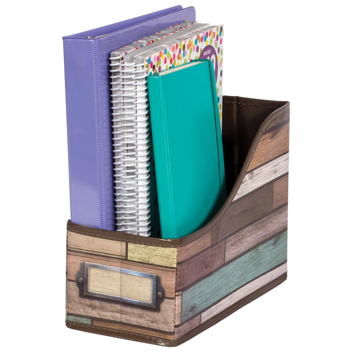 Reclaimed Wood Design Book Bin, Pack of 3 - Loomini