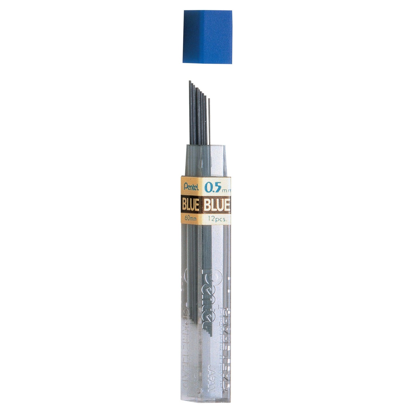 Refill Lead Blue (0.5mm) Fine, 12 Pieces Per Pack, 12 Packs - Loomini