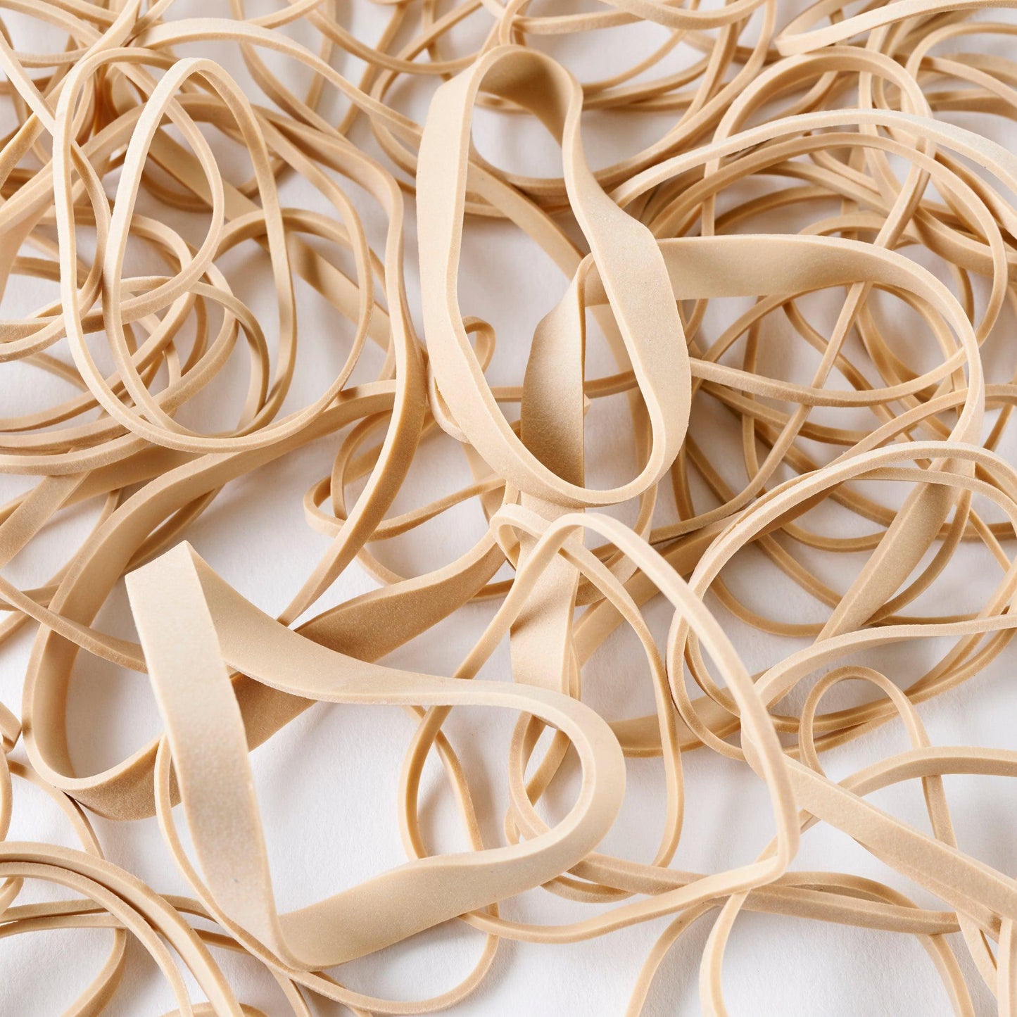 Rubber Bands, Natural Color, 1-3/8oz Bag, 12 Bags - Loomini