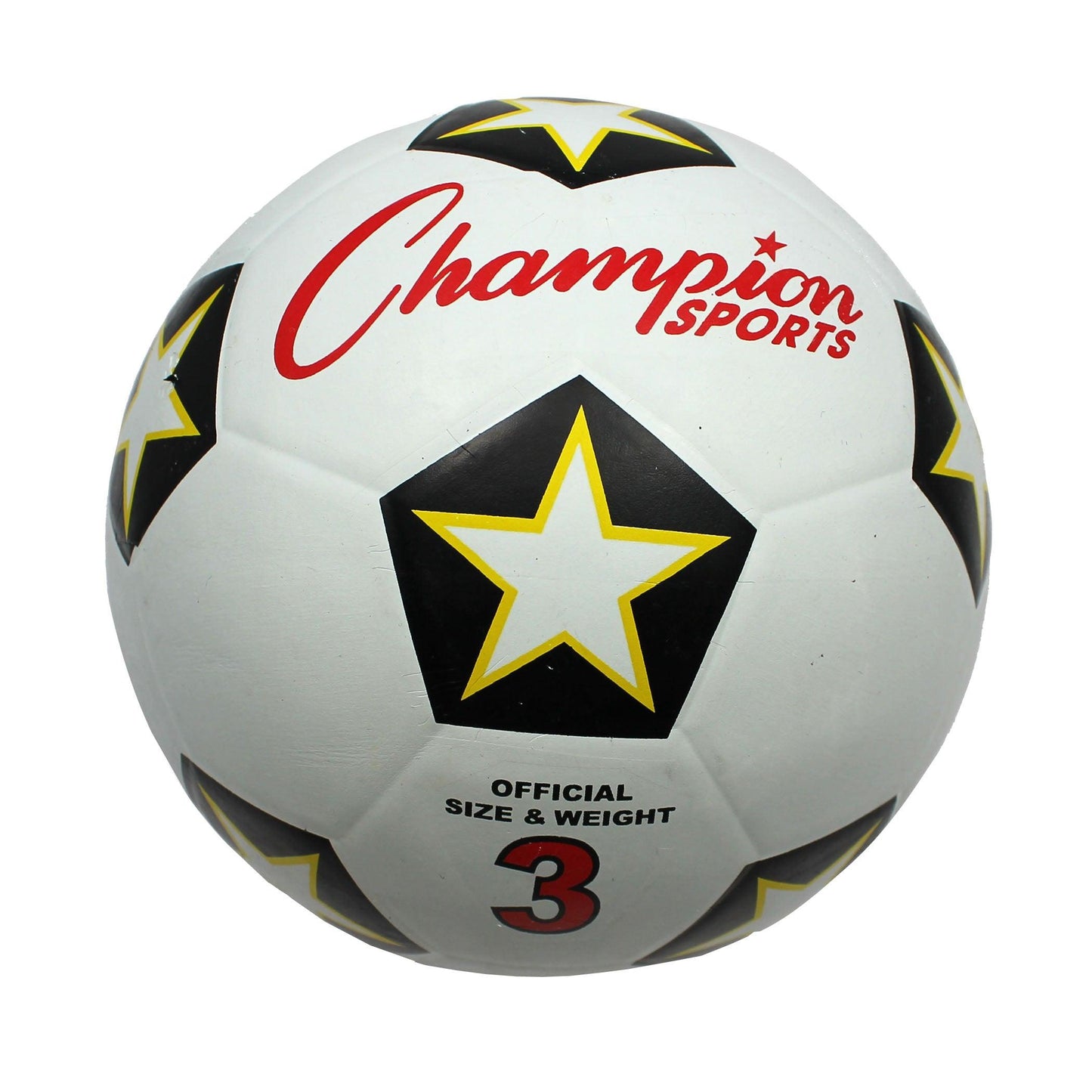 Rubber Soccer Ball, Size 3, Pack of 3 - Loomini