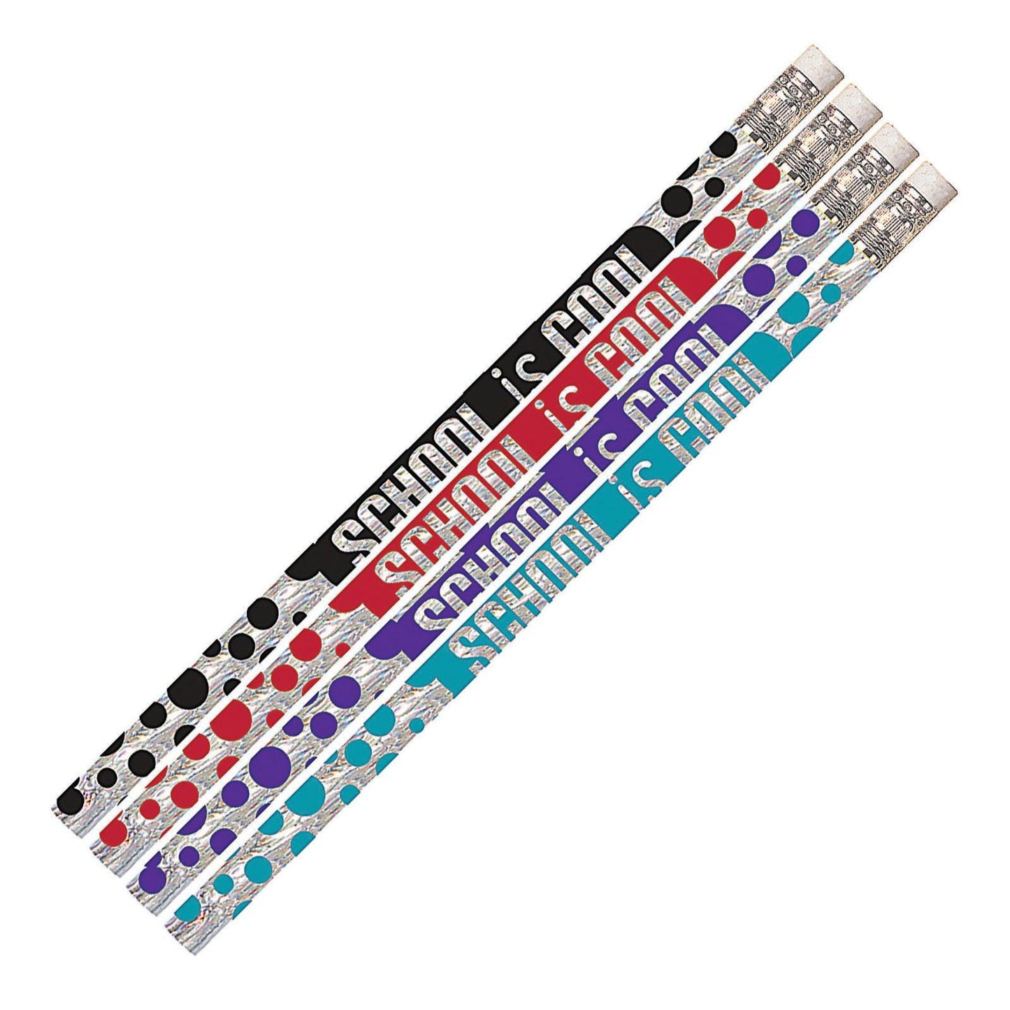 School is Cool Motivational Pencil, 12 Per Pack, 12 Packs - Loomini