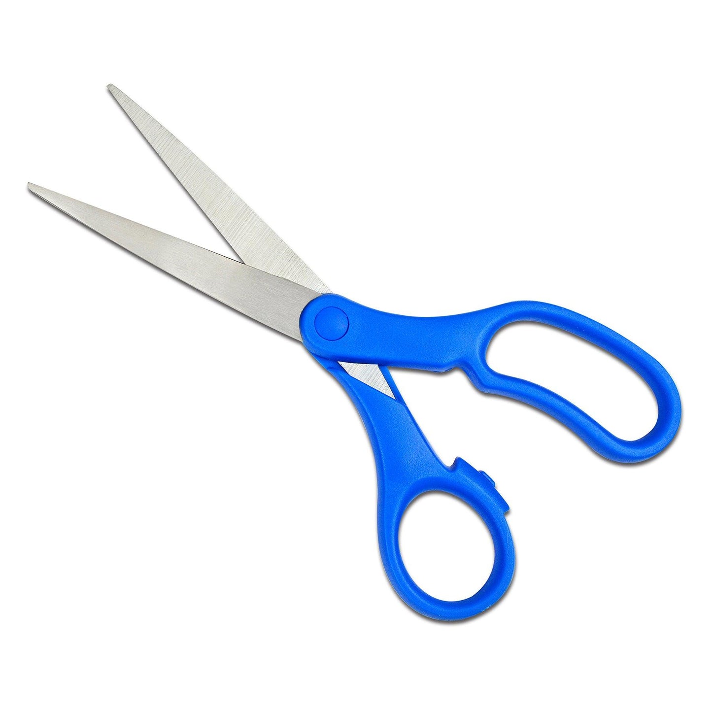 Scissors 8", Blue Handle, Pack of 6 - Loomini