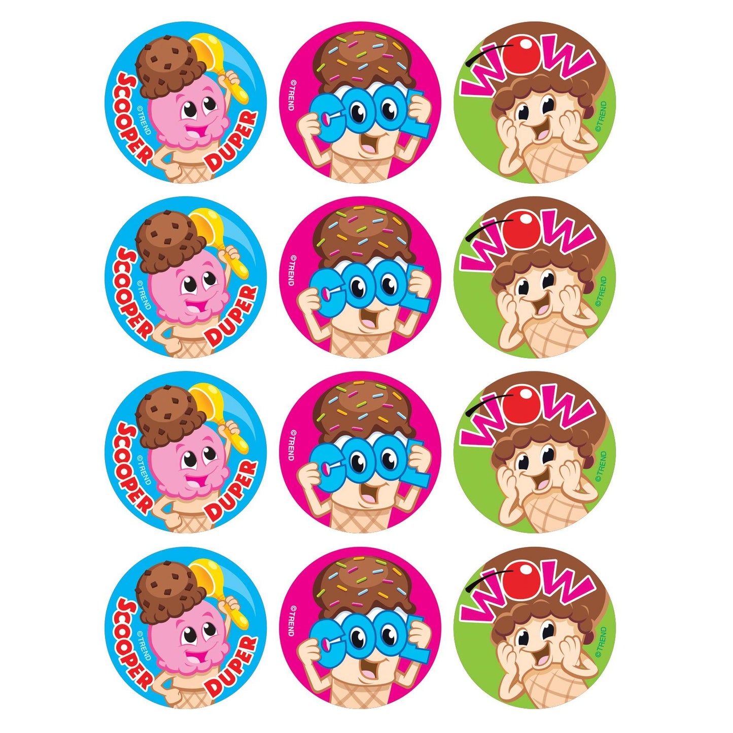 Scoop Squad/Chocolate Stinky Stickers®, 48 Per Pack, 6 Packs - Loomini