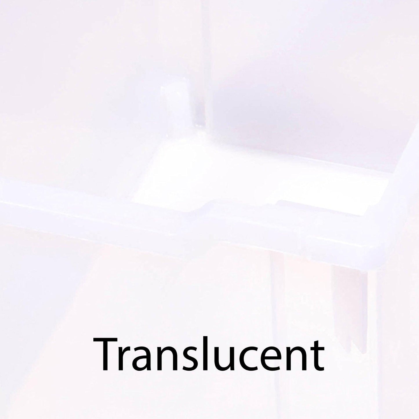 Shallow F1 Tray, Translucent, 12.3" x 16.8" x 3", Heavy Duty School, Industrial & Utility Bins, Pack 8 - Loomini