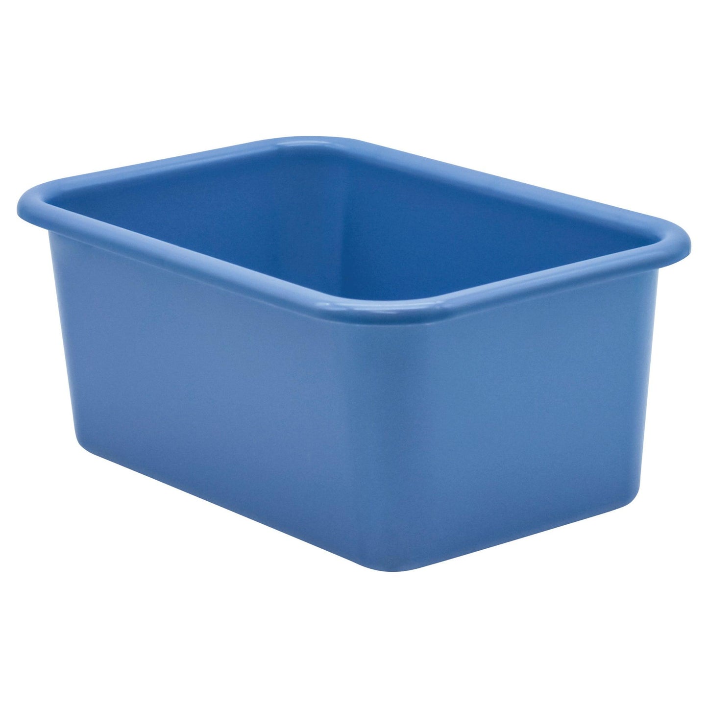 Slate Blue Small Plastic Storage Bin, Pack of 6 - Loomini