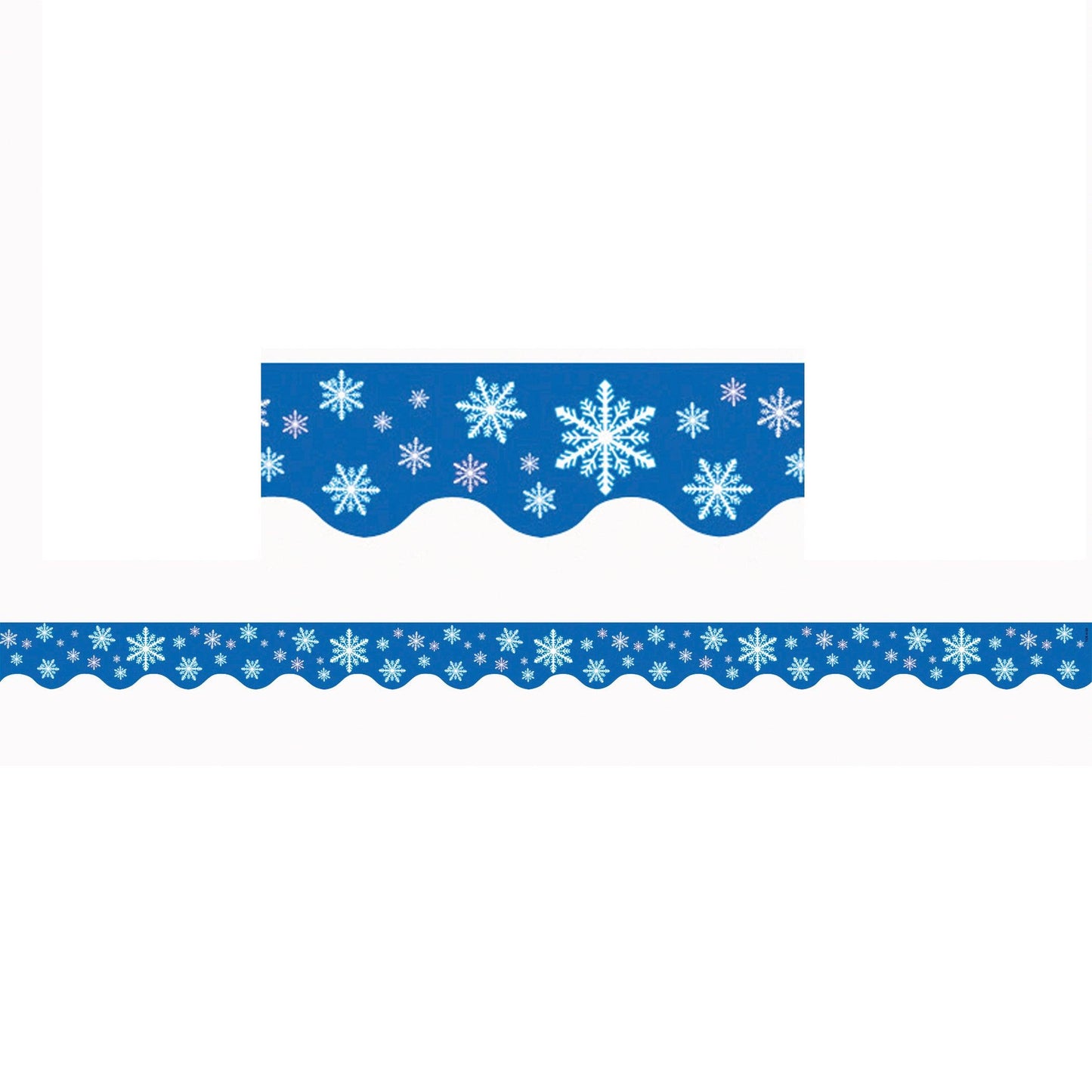 Snowflakes Border Trim, 35 Feet Per Pack, 6 Packs - Loomini