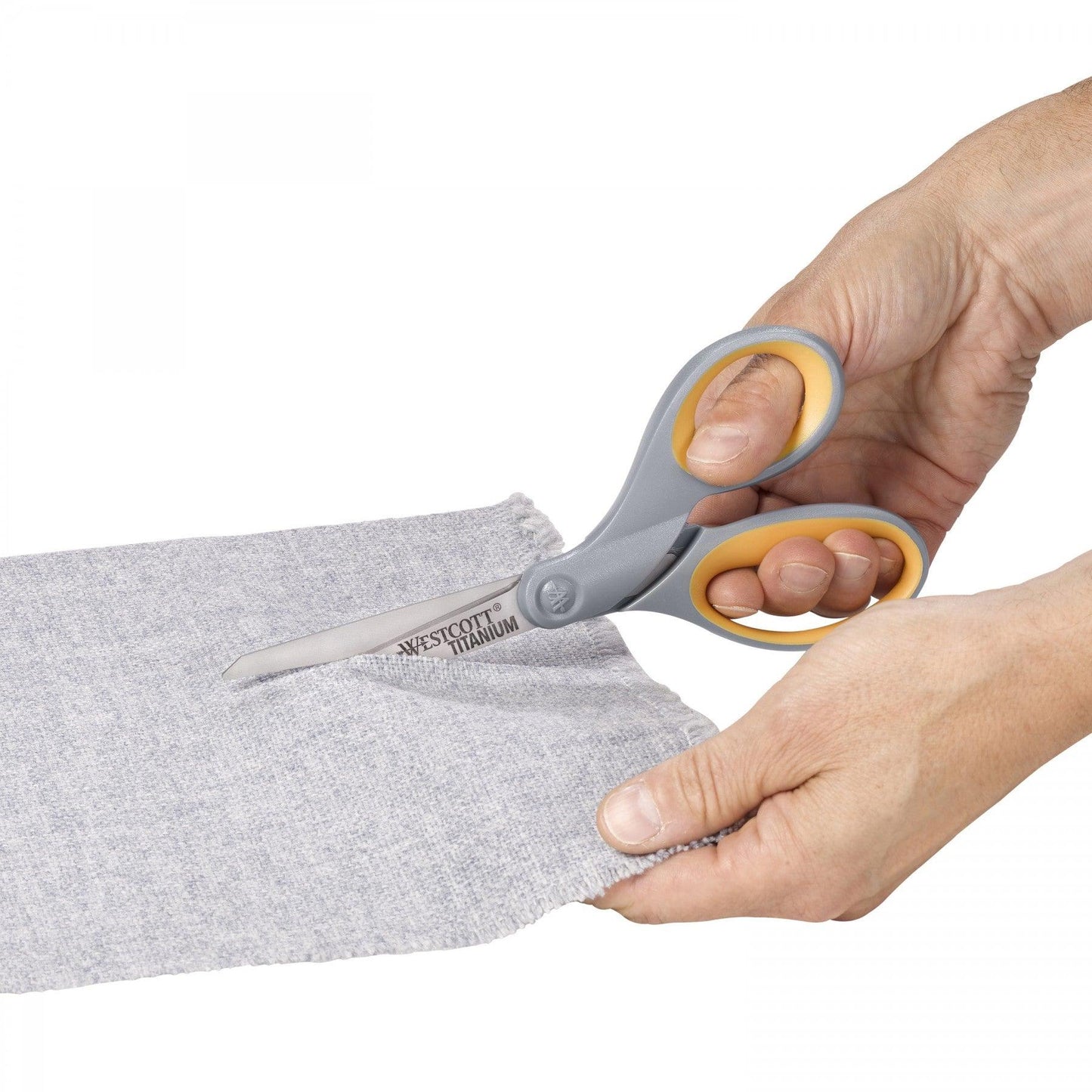 Soft Grip Titanium Bonded Scissors, 8" Straight - Loomini