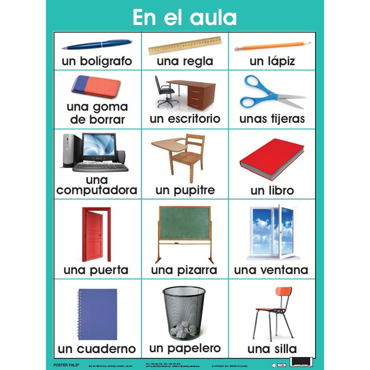 Spanish Essential Classroom Posters Set I - Loomini