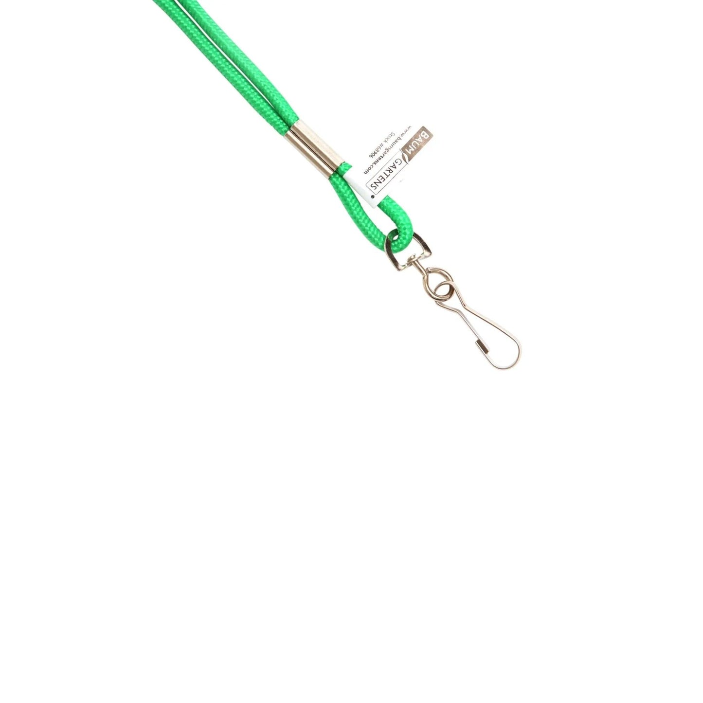Standard Lanyard Hook Rope Style, Green, Pack of 24 - Loomini