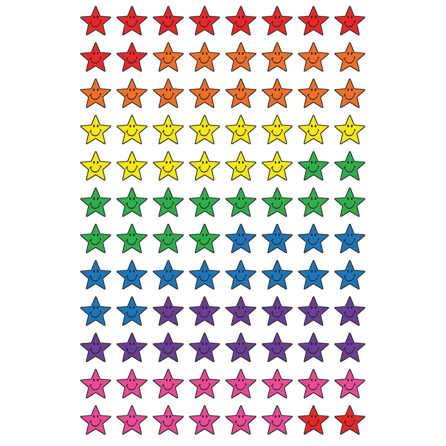 Star Smiles superShapes Stickers, 800 Per Pack, 6 Packs - Loomini