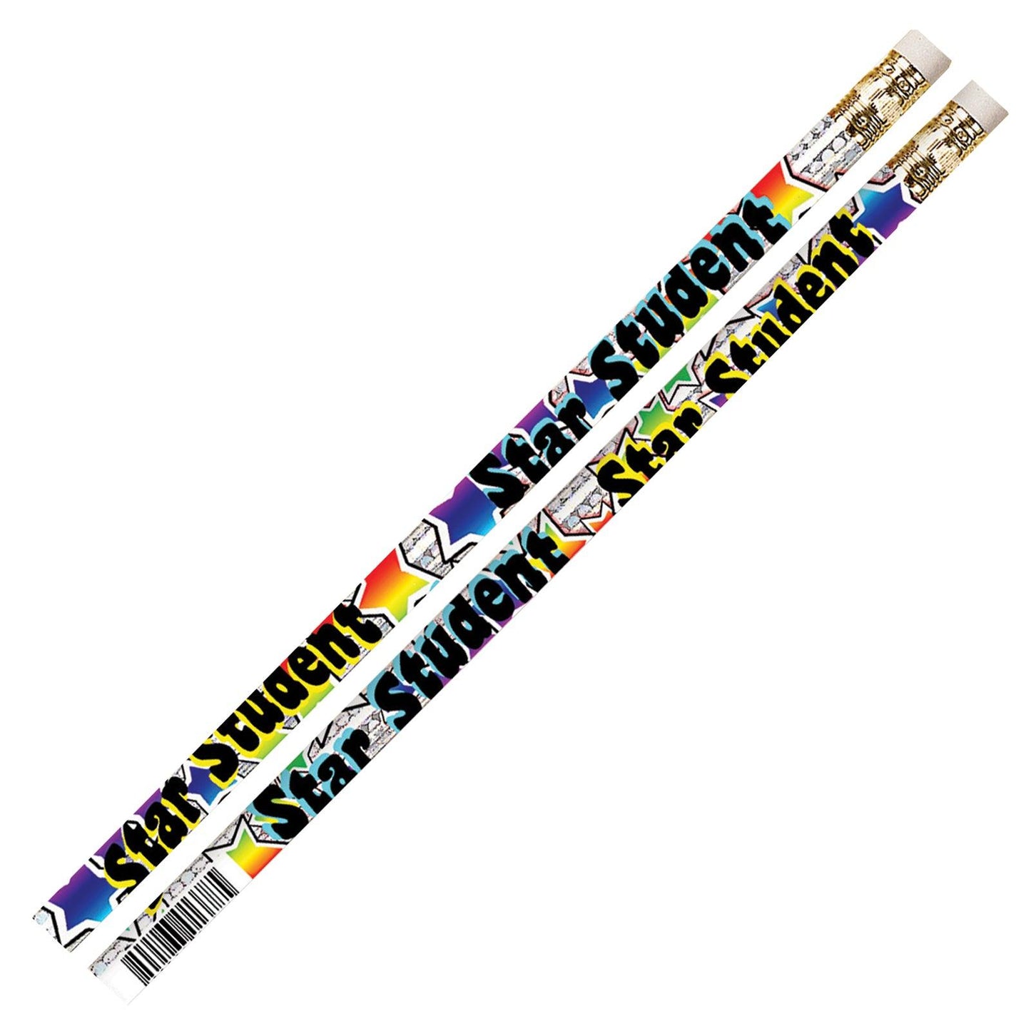Star Student Motivational Pencils, 12 Per Pack, 12 Packs - Loomini