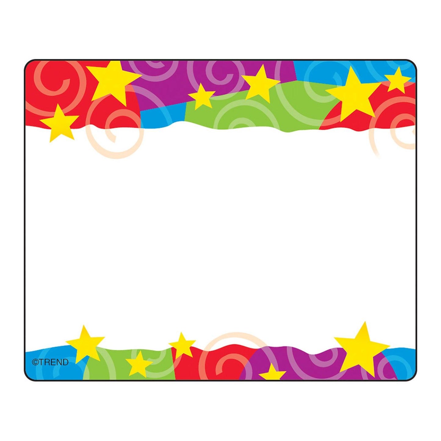 Stars 'n Swirls Terrific Labels™, 36 Per Pack, 6 Packs - Loomini