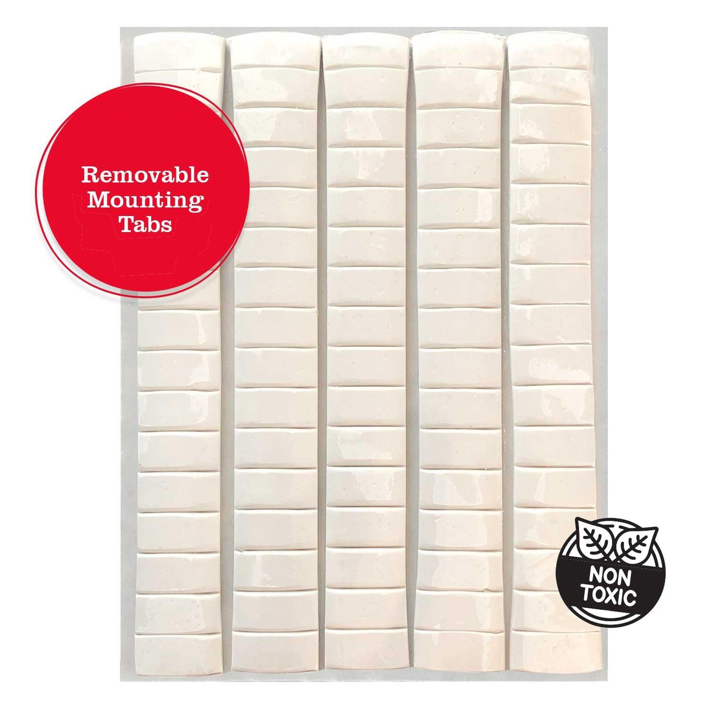 StikkiTack, White, 2 oz./80 Tabs Per Pack, 12 Packs - Loomini