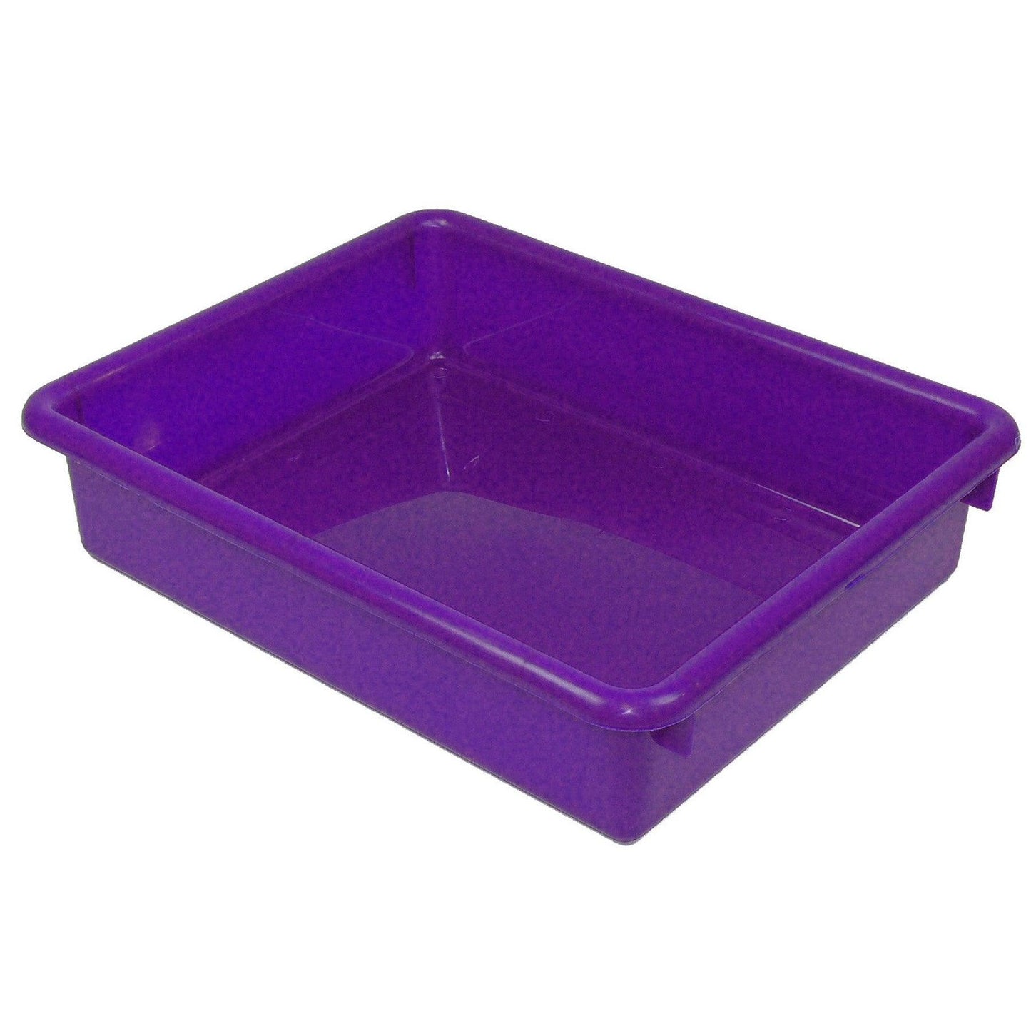 Stowaway® 3" Letter Tray no Lid, Purple, Pack of 3 - Loomini