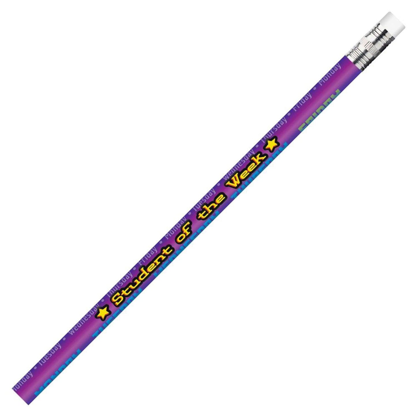 Student of the Week Pencils, 12 Per Pack, 12 Packs - Loomini