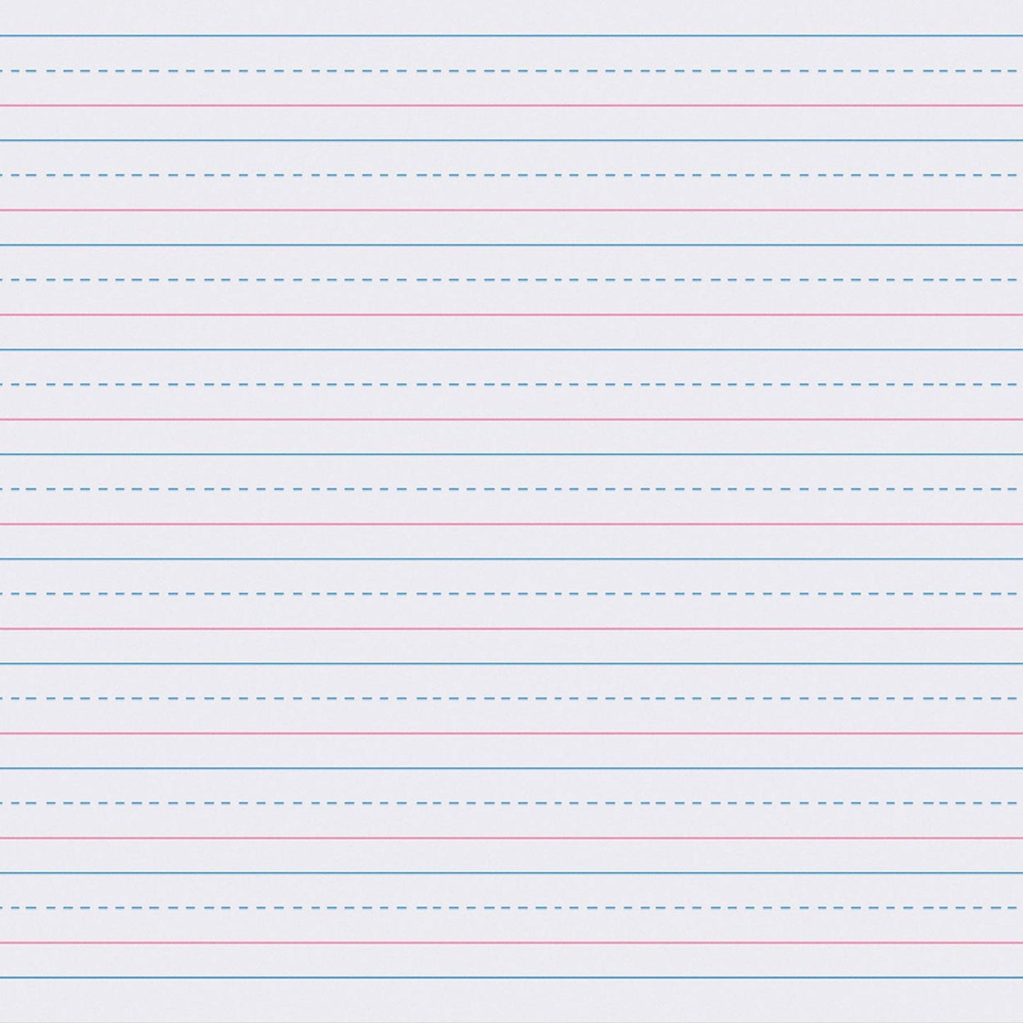 Sulphite Handwriting Paper, Dotted Midline, Grade 2, 1/2" x 1/4" x 1/4" Ruled Long, 10-1/2" x 8", , 500 Sheets Per Pack, 2 Packs - Loomini