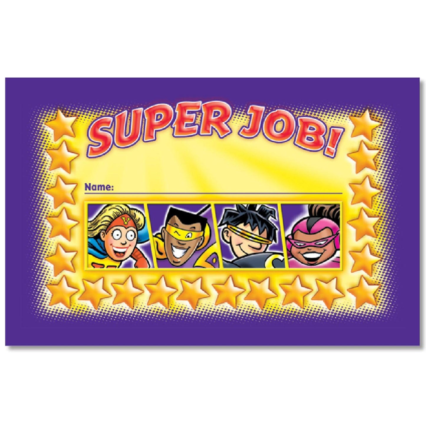 Superheroes Incentive Punch Cards, 36 Per Pack, 6 Packs - Loomini