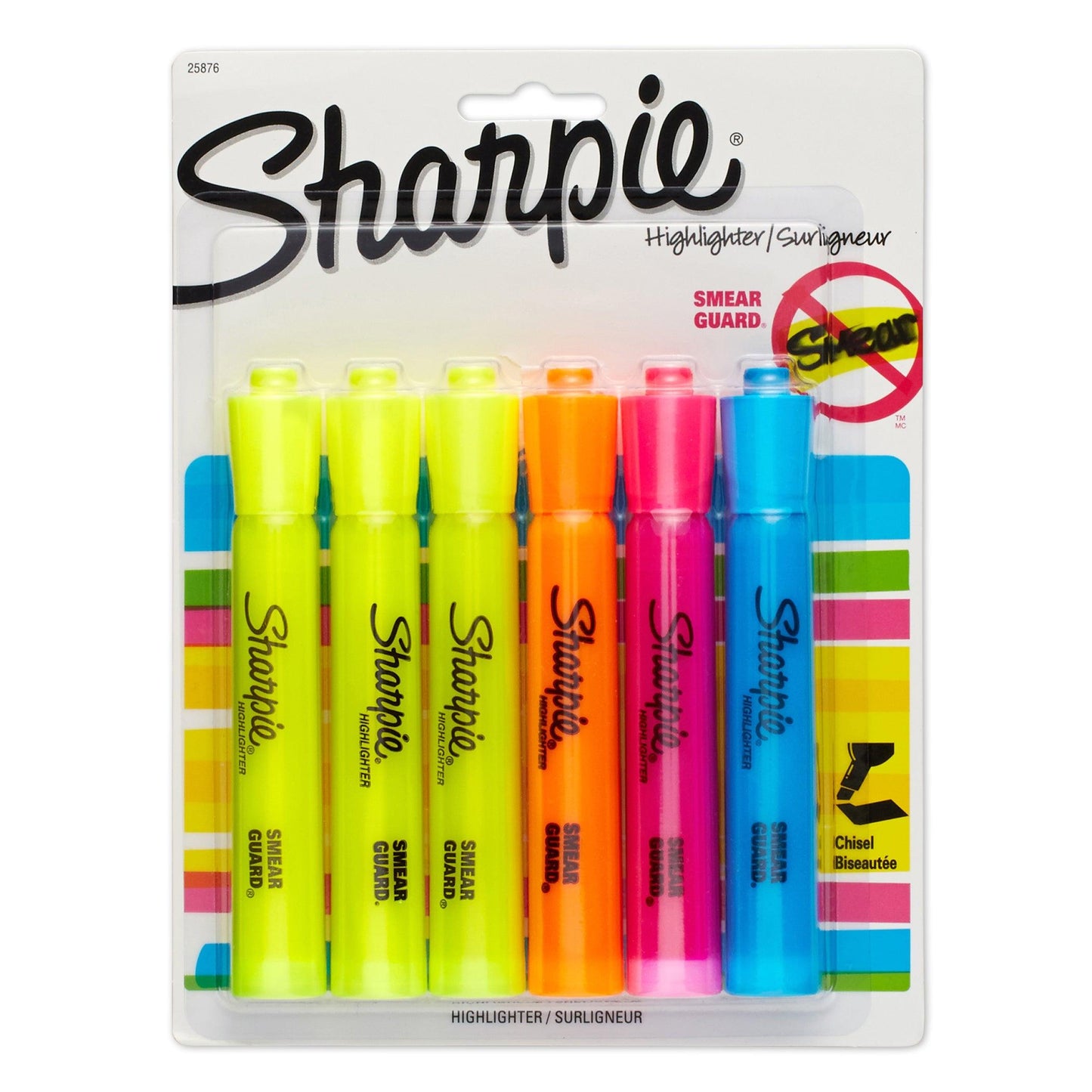 Tank Highlighter, Assorted Colors, 6 Per Pack, 3 Packs - Loomini